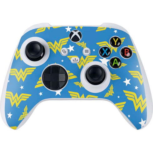 DC Comics Wonder Woman Logo Pattern Xbox Series S Controller Skin